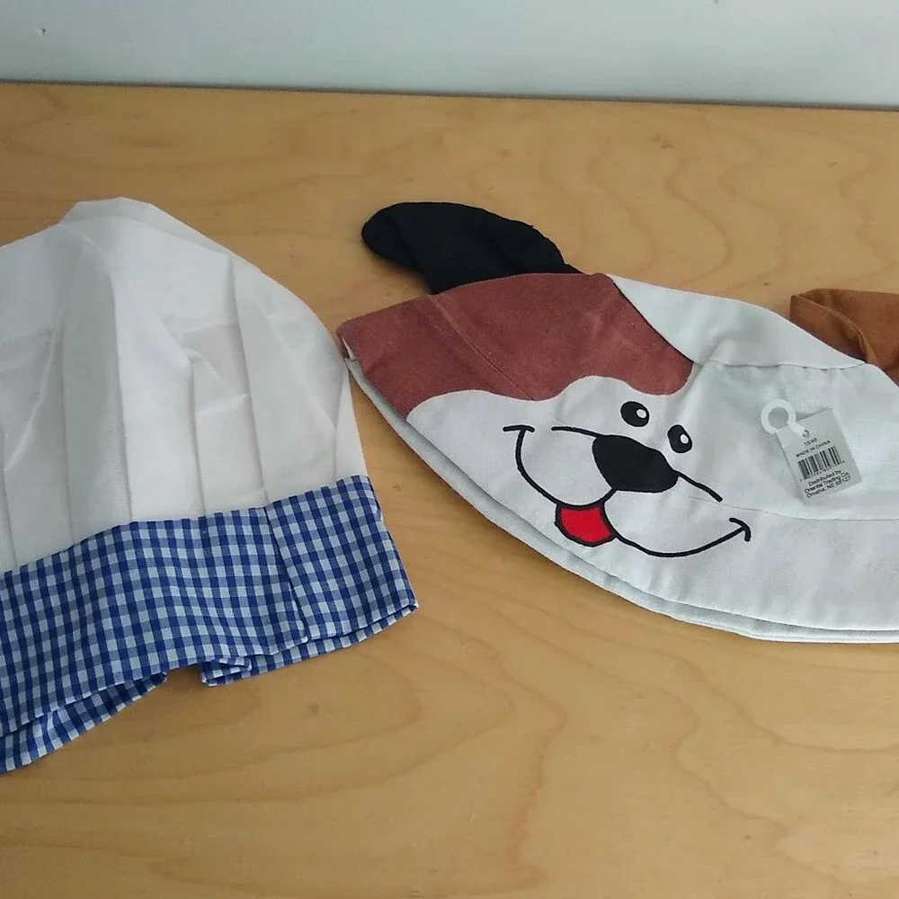 Dog + Chef Hat: Birthday, Party favor, dress up, Halloween costume New